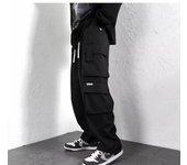 Pantalones de chándal para hombre, pantalones holgados, ropa masculina para hombre, pantalones deportivos de gimnasio de talla grande para hombre, ropa Cargo Y2k, chándal para correr