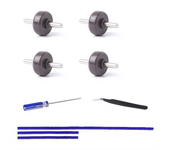 Soft Plush Strips + Front Roller & Axle Replacement Parts for Dyson V6 V7 V8 V10 V11 V15 Vacuum Cleaner Head
