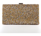 Bolso de mano de noche para mujer, cartera de mano con lentejuelas de diamante para boda, bolso de mano para fiesta, banquete, negro, dorado y plateado, bolso de hombro de dos cadenas