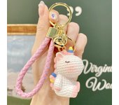 Cartoon Cute Resin Rainbow Unicorn Keychain Creative Car Key Chain
