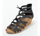 Sandalia Roman Shoes Women's Summer 2025 New Mid Fish Mouth Ethnic Style Slope Heel Sandals