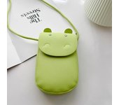 Nuevo mini lindo hipopótamo bolso para teléfono móvil mini bolso conveniente bolso de mensajero de hombro macaron versátil de moda