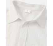 Chinese Style Cotton Linen 2023 Men's Short Sleeve Button Shirt