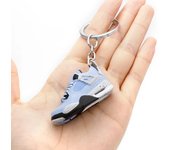 3D Mini 3D Sports Shoes Keychain Basketball Shoes Keychain Finger Skateboard Accessories Men's and Women's Trendy Pendant