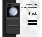 Stretchable For Samsung Galaxy Z Flip 5 Case Soft Leather Hinge Protective Film Cover