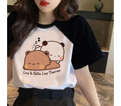 Bubu Dudu t-shirts women manga Y2K Japanese t shirt girl comic clothing