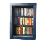 Miniature Bookshelf Pocket Anxiety Bookshelf Wooden Tiny Book Library Stress Reliever Bookshelf Tabletop