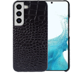 Funda de cuero genuino para Samsung Galaxy S22 S23 S21 S20 Ultra Plus S10 Note 20 10 A53 funda trasera de teléfono con patrón