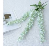 3 Fork Artificial Flower Vine Multicolor Bushy Petals Simulation Wisteria Flower Green Leaves 60cm Long Silk Flower String
