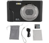 1080P Digital Camera for Kids Adults 48MP Vlogging Camera with 16X Digital Zoom 2.4 Inch IPS Display Compact Point and Shoot Cam