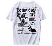 Trendy Pigeon With Sculpture & Letter Pattern Print T-shirt Graphic Tee Summer Clothes Men's Women Outfits Short Sleeve