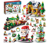 Calendario de Adviento 2024 - Juego de bloques de construcción de Navidad,  juguetes para niños, regalos de Navidad