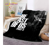 The Last of Us Horror Game TV Joel Pedro Flannel Blanket for Beds Bedroom Sofa Picnic,Throw Blanket for Outdoor Leisure Nap Gift