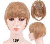 Leeons Synthetic Fringe Bangs Hair Extensions Clip In Bangs 6 Inch Short Straight Hairpiece Front Neat Bang Two Side Burgundy