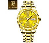 Premium luxury  Top Brand Man Wristwatch Waterproof Luminous Date Week Men Watches Stainless Steel Quartz Men's Watch Male reloj