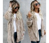 New Autumn and Winter Fur Warm Cotton Coat Mid-length Double-sided Coat