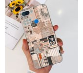 For Xiaomi Mi 8 Lite Case Clear Silione With Cute Painted Soft Phone Back Cover For Xiomi Mi 8 Lite Fundas Mi8Lite Coque Capas