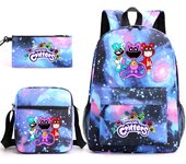 Poppy 3 Smiling Critters School Bag Catnap Backpack Pencil Case Shoulder Bag Three-piece Set