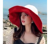 Sombrero de Sol Con Protección solar de Ala Ancha Simple, Protección UV de Color sólido, Sombrero de Pescador para Mujer, Viseras de doble cara, Sombrero de Cubo para senderismo al Aire Libre