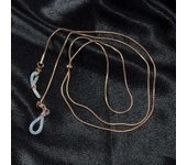 2024 Fashion Rose Gold Glasses Sunglasses Necklace Mask Lanyard Simple Eyewear Chain Jewelry for Women eyeglasses chain