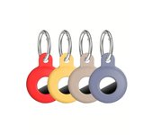 Airtag Holder Compatible Tag, Airtags Tracker with Keychain, Protective Silicone Apple Air Tags Case Key Ring Item Find