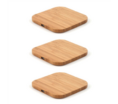 3X for Qi Wireless Charger Charging Slim Wood Pad for iPhone 8/iPhone 8 Plus/iPhone X Smart Phone Wireless Charger Pad