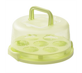 Cake Box Cupcake Holder with Lid Transparent Cake Transparent Cake Box Carrier with Lid Handles Cupcake Holder ,B