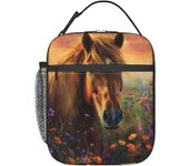 Hockey Insulated Lunch Box for Women Men Hockey Lunch Bag for Work,Picnic,Travel,Hiking,Beach Polyester