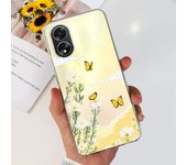 For OPPO A38 4G Case CPH2579 A 38 Shockproof Cover Stylish Flower Love Heart Soft Silicon Funda For OPPO A18 CPH2591 Coque 6.56"