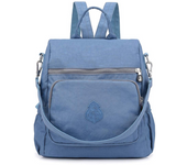 Mochila informal de nailon para Mujer, Bolso Antirrobo Impermeable, Multifuncional de Gran Capacidad, Mochila de Viaje