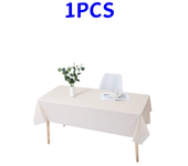 1pc Reusable Tablecloths 137x183cm BPA Free Plastic Dining Table Cover Cloth for Parties Picnic Camping Disposable Tablecloths