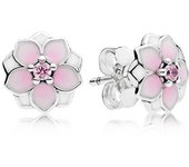 New 925 Sterling Silver Earring Shimmering Rose Flower Dazzling Daisy Magnolia Bloom Allure Earring For Women Jewelry