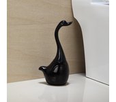 Juego De Cepillo Y Porta Para Inodoro Creativo De Cerámica Con Mango De Plástico En Forma De Elefante Blanco Para Baño Y Lavabo