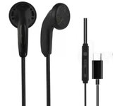 Flat Earbuds Earphone Wired 3.5mm/Type C Wired Wired Headset High Fidelity with Microphone Heavy Bass Headphone Listening Music