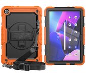 For Lenovo Tab M10 HD 3rd Gen 10.1 inch 2022 with Screen Protector & Shoulder Strap Hand Strap Stand Case
