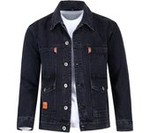 Men Autumn Jacket Chic Outerwear Long Sleeves Hip Hop Men Autumn Denim Jacket for Dating  Spring Coat  Men Coat