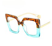 Nuevas gafas de sol de moda, gafas de sol cuadradas grandes para mujeres hermosas europeas, gafas planas de moda al por mayor