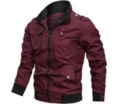 Chaqueta de aviador de moda para hombre Primavera 2025 Slim Fit