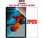 2PCS Tempered Glass Screen Protector for Samsung Galaxy Tab S8 Ultra Plus S6 S7 Fe A7 Lite A8 S9 A9 Tablet Accessories Film