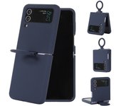 Silicona Carcasa del teléfono móvil Aplicable Galaxy Z Flip 4, 3, 5G Prevención de caídas Cáscara protectora