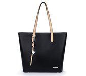 Pomelo Best Bolsos de Mujer,Bolso Señora Tote,Bolso Bandolera Rayas,Bolso Shopper,PU Piel Bolso de Hombro Mujeres del Trabajo