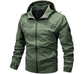 Jacket man fashion brand letters embroidered hooded jacket man