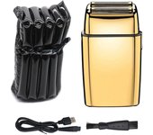Cordless Metal Rechargeable Hair & Beard Electric Shaver For Men Powerful Electric Razor Head Bald Shaving Machine Wet Dry