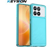 KEYSION Transparent Shockproof Case for Xiaomi POCO F6 Pro Soft TPU Silicone Clear Phone Back Cover for Xiaomi POCO F6 Pro