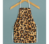 Fashion Leopard Grain Apron Waterproof Oil-Proof Cute Household Apron for Kitchen Baking Accessories Studio Coffee Shop Overalls