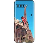 Case for ASUS ROG Phone 3 ZS661KS Case Black Matte Silicone Back Cover Phone Cases For ASUS zs661ks Flowers Fashion Bumper Capa