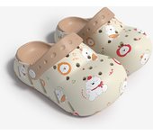 Impreso cachorro correa agujero zapatos niños y niñas verano de dibujos animados lindo bolso cabeza bebé zapatillas geniales zapatos de playa al aire libre