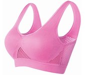 Sujetador Deportivo para Mujer Aireado, Ajuste Completo, Material de Nylon y Spandex