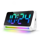 Dazzle color reloj despertador estudiantes especial levantarse inteligente reloj electrónico recargable reloj reloj reloj niños hombres y mujeres fuerte llamada de atención
