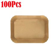 50/100Pcs New Disposable Air Fryer Paper Non-Stick Waterproof Frying Paper Oil Proof Baking Liner for Steamer Muffin Cupcake